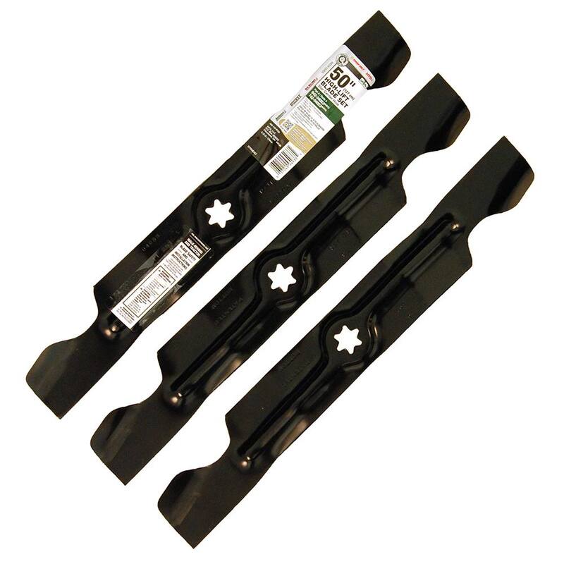 MTD Genuine Factory Parts Original Equipment High Lift Blade Set for Select 50 in. Riding Lawn Mowers with 6-Point Star OE# 942-04053, 742-04053 - 490-110-M126