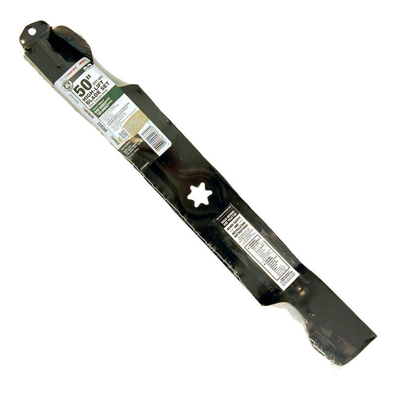 MTD Genuine Factory Parts Original Equipment High Lift Blade Set for Select 50 in. Riding Lawn Mowers with 6-Point Star OE# 942-04053, 742-04053 - 490-110-M126