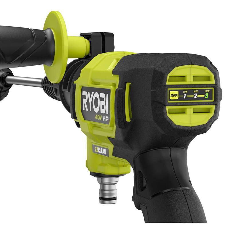 RYOBI 40V HP Brushless EZClean 600 PSI 0.7 GPM Cordless Battery Cold Water Power Cleaner with 2.0 Ah Battery and Charger - RY124052K