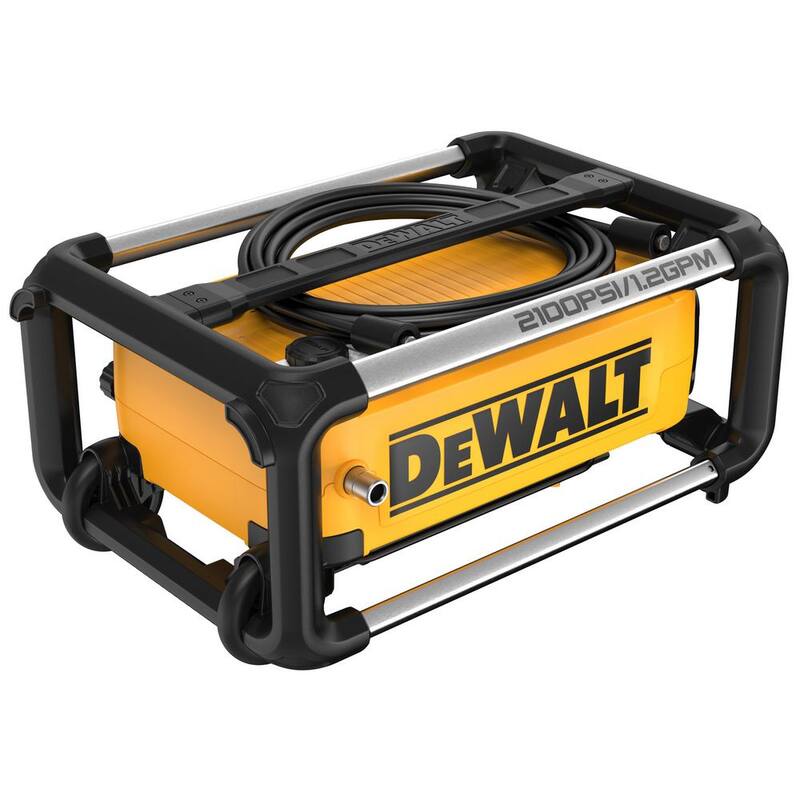 DEWALT 2100 PSI 1.2 GPM 13 Amp Cold Water Electric Pressure Washer with Internal Equipment Storage - DWPW2100