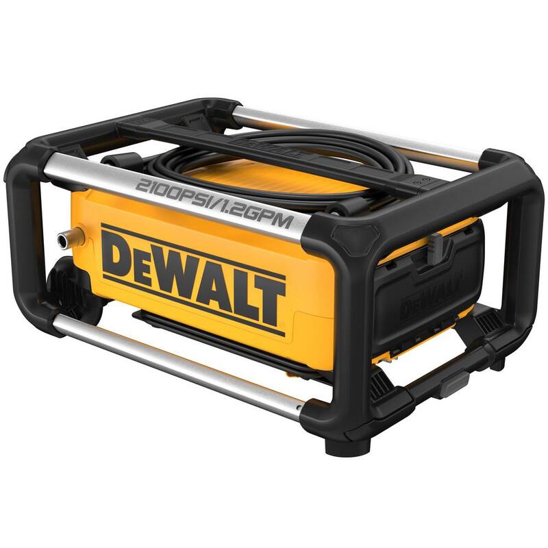 DEWALT 2100 PSI 1.2 GPM 13 Amp Cold Water Electric Pressure Washer with Internal Equipment Storage - DWPW2100