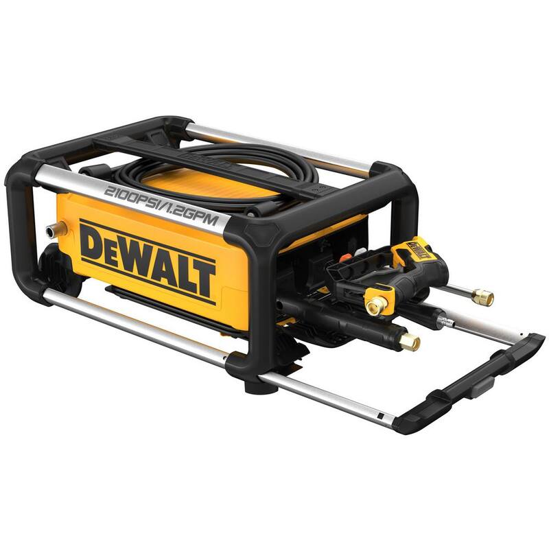 DEWALT 2100 PSI 1.2 GPM 13 Amp Cold Water Electric Pressure Washer with Internal Equipment Storage - DWPW2100