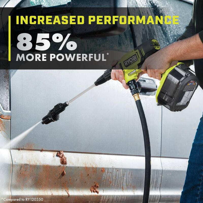 RYOBI ONE+ HP 18V Brushless EZClean 600 PSI 0.7 GPM Cordless Cold Water Power Cleaner (Tool Only) - RY121850