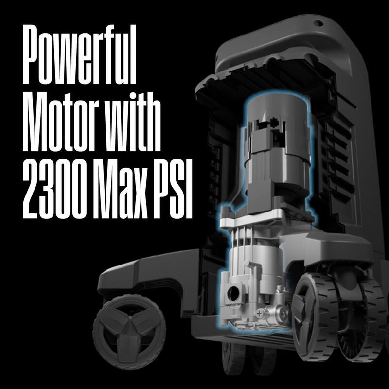 Westinghouse 2300 PSI 1.76 GPM Cold Water Electric Powered Pressure Washer with Anti-Tipping Technology and 5 Quick Connect Tips - ePX3100