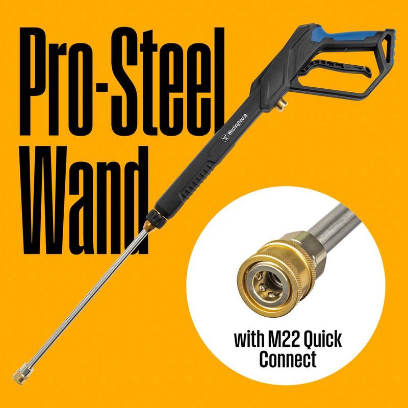 Westinghouse 2300 PSI 1.76 GPM Cold Water Electric Powered Pressure Washer with Anti-Tipping Technology and 5 Quick Connect Tips - ePX3100