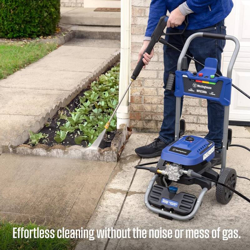 Westinghouse 2300 PSI 1.76 GPM 13 Amp Cold Water Electric Powered Pressure Washer with Turbo Nozzle and 5-Quick Connect Tips - WPX2300e