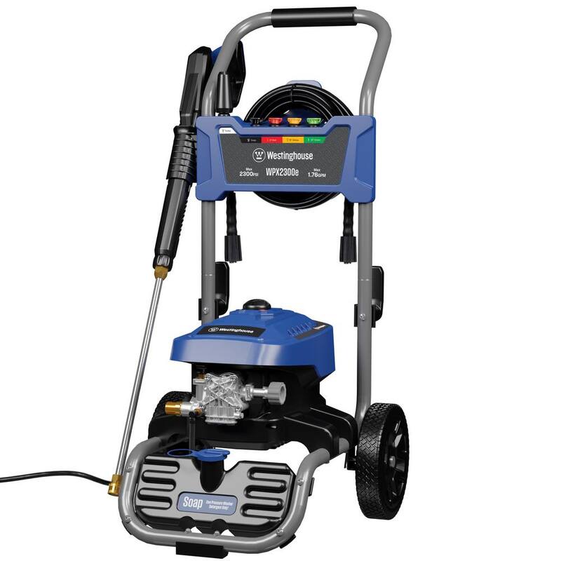 Westinghouse 2300 PSI 1.76 GPM 13 Amp Cold Water Electric Powered Pressure Washer with Turbo Nozzle and 5-Quick Connect Tips - WPX2300e