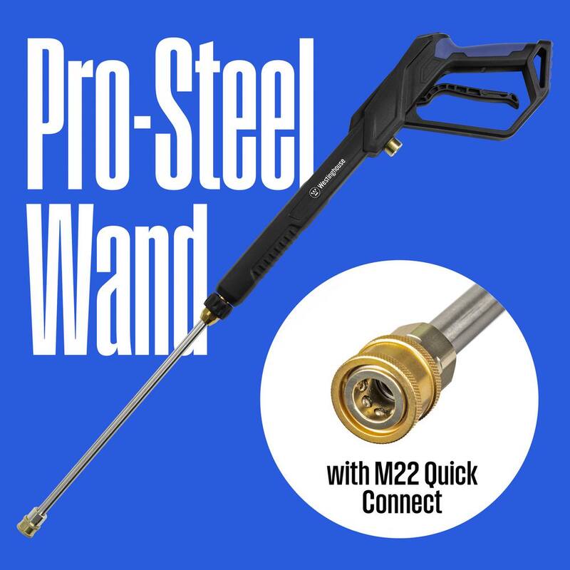 Westinghouse 2300 PSI 1.76 GPM 13 Amp Cold Water Electric Powered Pressure Washer with Turbo Nozzle and 5-Quick Connect Tips - WPX2300e