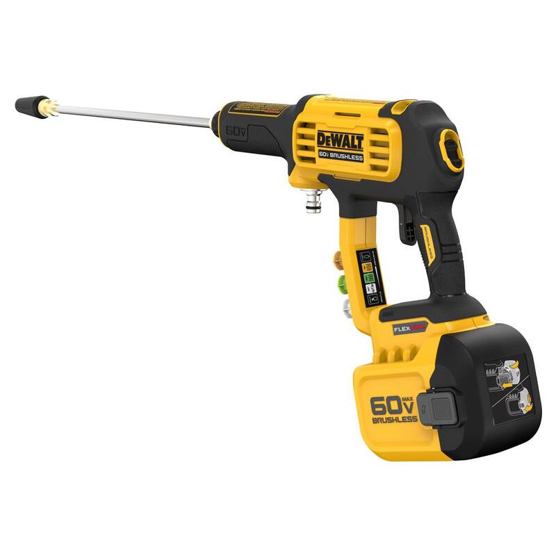 DEWALT FLEXVOLT 60V MAX 1000 PSI 1.0 GPM Cold Water Cordless Battery Power Cleaner (Tool Only) - DCPW1000B