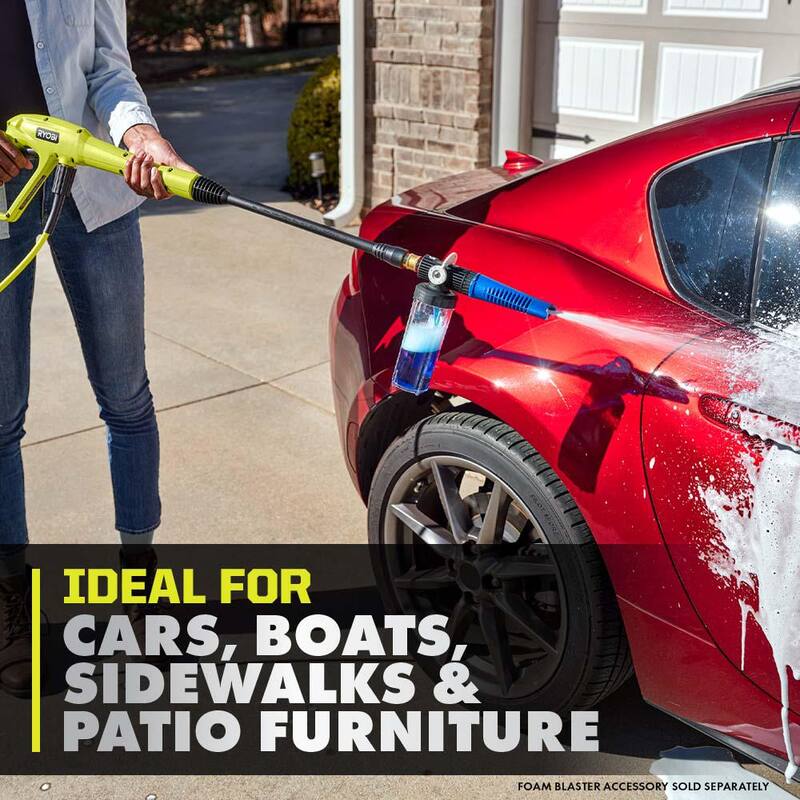 RYOBI 40V 1200 PSI 1.0 GPM Cordless Electric Cold Water Pressure Washer (Tool Only) - RY40HPPW12B