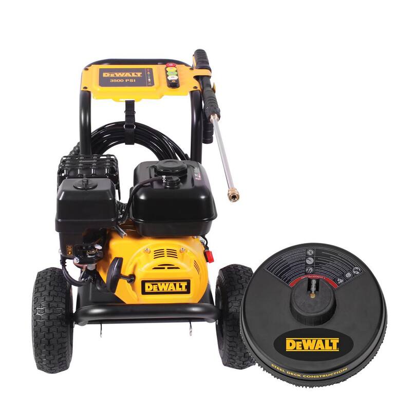 DEWALT 3500 PSI 2.5 GPM Cold Water Gas Pressure Washer with DeWalt 208cc Engine and Surface Cleaner - DXPW61249S