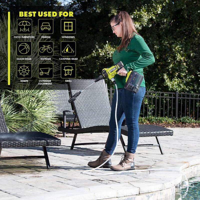RYOBI 40V HP Brushless EZClean 600 PSI 0.7 GPM Cold Water Electric Power Cleaner (Tool-Only) - RY124050