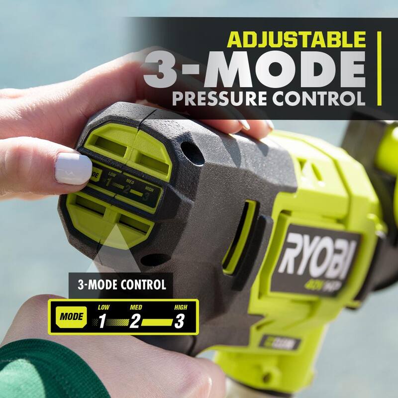 RYOBI 40V HP Brushless EZClean 600 PSI 0.7 GPM Cold Water Electric Power Cleaner (Tool-Only) - RY124050
