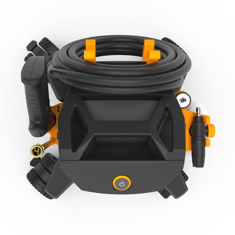 Powerplay Spyder Pro 2300 PSI 1.4 GPM 13 Amp Cold Water Electric Pressure Washer with 1000 ml High Pressure Foam Cannon - SPY2300XP
