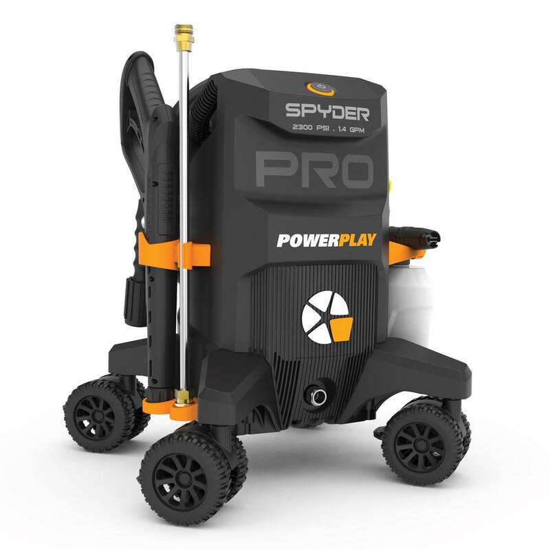 Powerplay Spyder Pro 2300 PSI 1.4 GPM 13 Amp Cold Water Electric Pressure Washer with 1000 ml High Pressure Foam Cannon - SPY2300XP