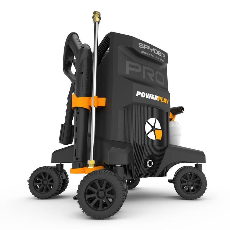 Powerplay Spyder Pro 2300 PSI 1.4 GPM 13 Amp Cold Water Electric Pressure Washer with 1000 ml High Pressure Foam Cannon - SPY2300XP