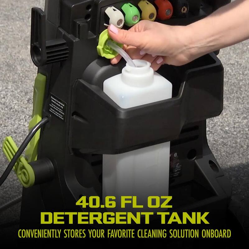 Sun Joe 2000 PSI 1.09 GPM 13 Amp Brushless Induction Cold Water Corded Electric Pressure Washer with Brass Hose Connector - SPX3500