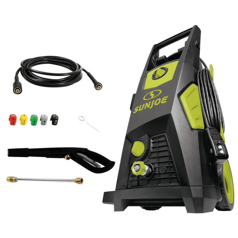 Sun Joe 2000 PSI 1.09 GPM 13 Amp Brushless Induction Cold Water Corded Electric Pressure Washer with Brass Hose Connector - SPX3500