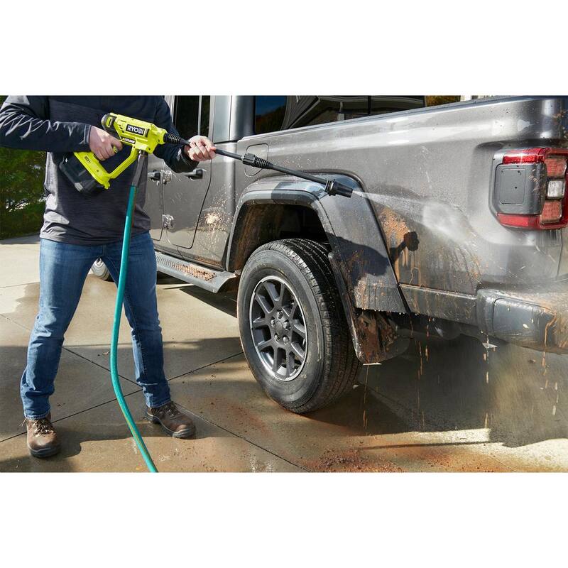 RYOBI ONE+ 18V EZClean 320 PSI 0.8 GPM Cordless Cold Water Power Cleaner with Battery and Charger - RY120352K