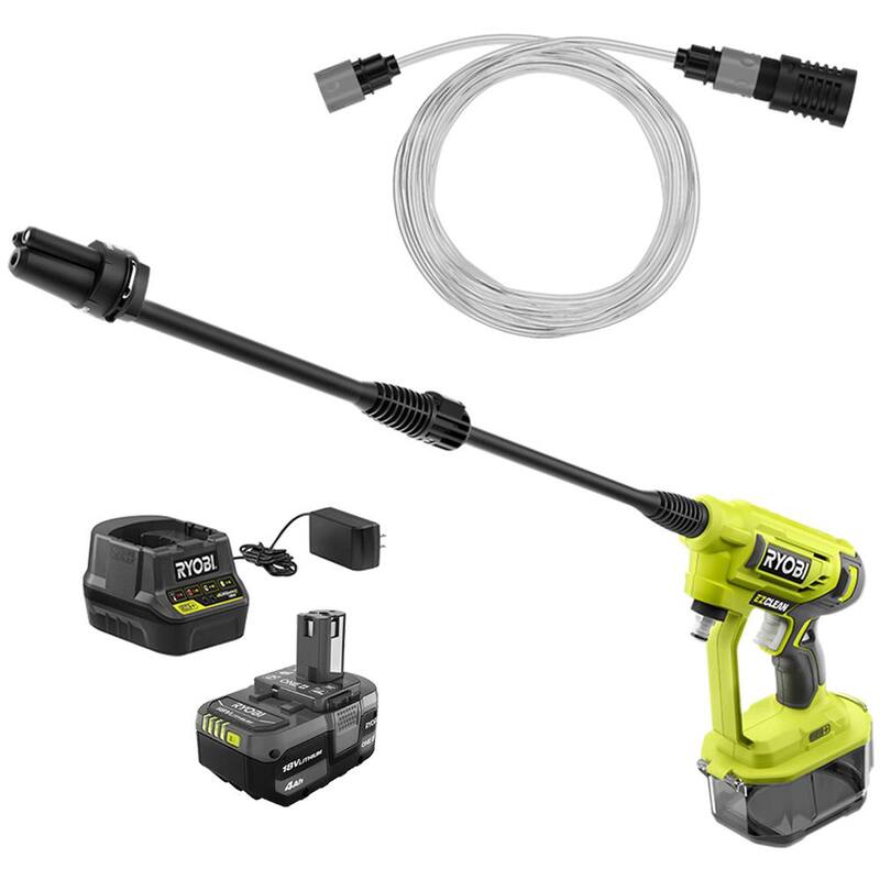 RYOBI ONE+ 18V EZClean 320 PSI 0.8 GPM Cordless Cold Water Power Cleaner with Battery and Charger - RY120352K