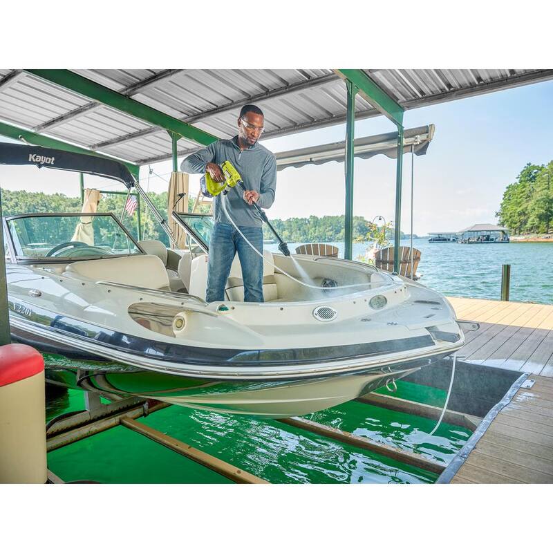 RYOBI ONE+ 18V EZClean 320 PSI 0.8 GPM Cordless Cold Water Power Cleaner with Battery and Charger - RY120352K