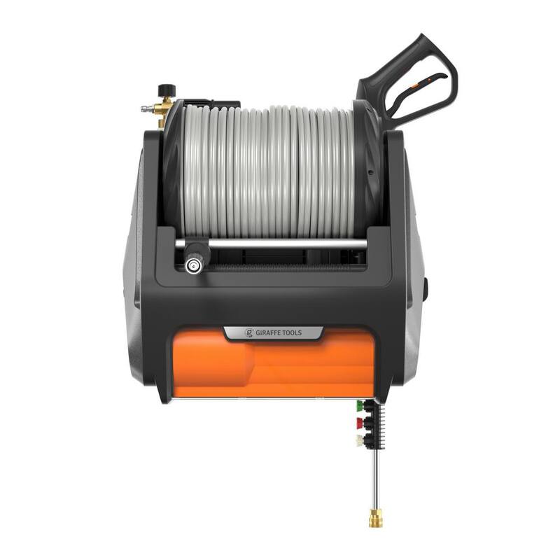 Giraffe Tools Grandfalls Pressure Washer-1/2 in. 100 ft., Ultra-Soft and Replaceable Hose, 3300 PSI, Bach Sliver - HP174-G30