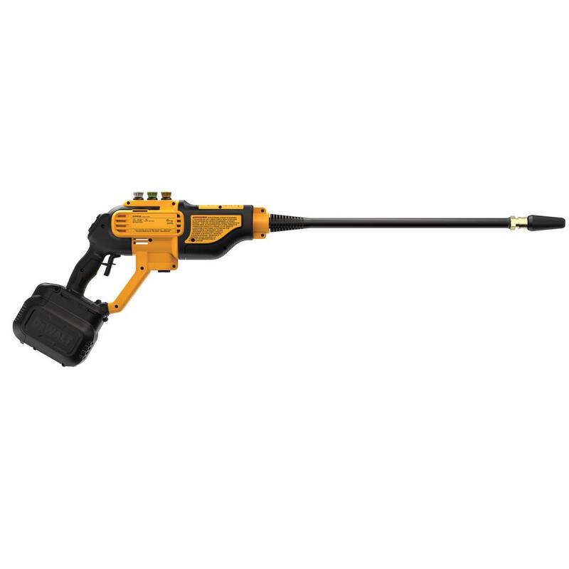 DEWALT 20V MAX 550 PSI 1.0 GPM Cold Water Cordless Power Cleaner Kit with (2) 5Ah Batteries and Charger - DCPW550P1DCB205