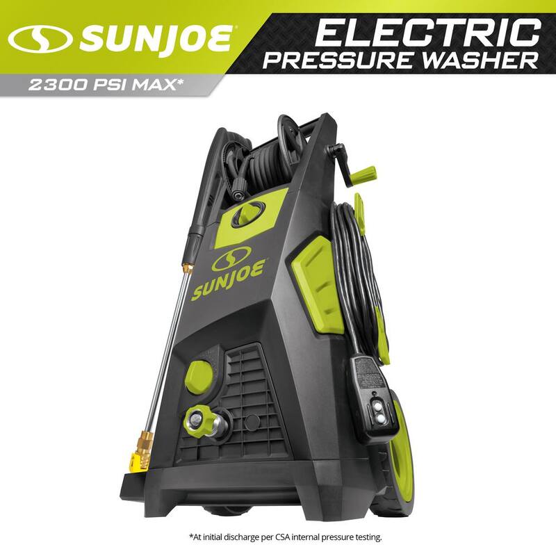 Sun Joe 2000 PSI 1.09 GPM 13 Amp Brushless Induction Cold Water Corded Electric Pressure Washer with Hose Reel - SPX3501