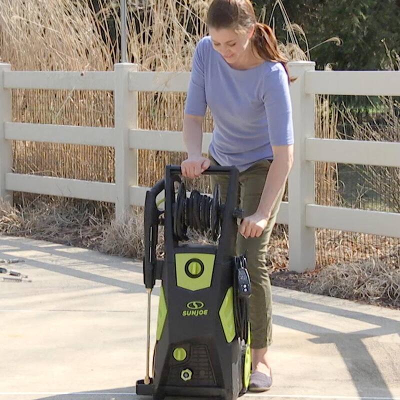 Sun Joe 2000 PSI 1.09 GPM 13 Amp Brushless Induction Cold Water Corded Electric Pressure Washer with Hose Reel - SPX3501