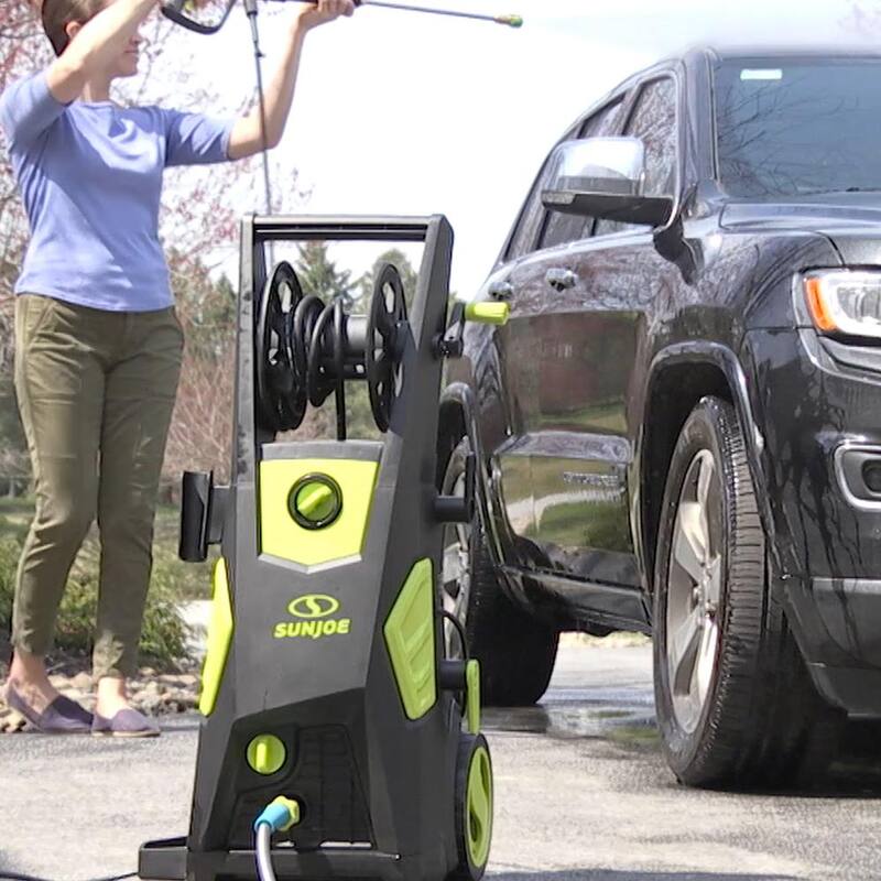 Sun Joe 2000 PSI 1.09 GPM 13 Amp Brushless Induction Cold Water Corded Electric Pressure Washer with Hose Reel - SPX3501