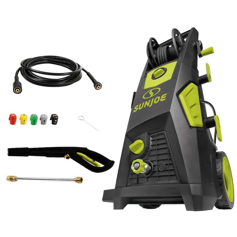 Sun Joe 2000 PSI 1.09 GPM 13 Amp Brushless Induction Cold Water Corded Electric Pressure Washer with Hose Reel - SPX3501