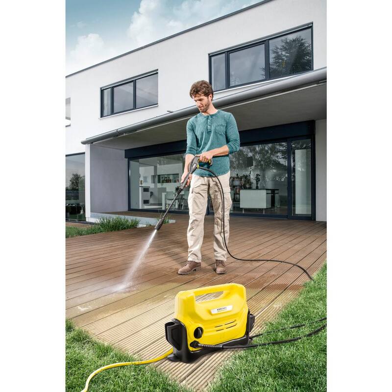 Karcher 1600 PSI 1.35 GPM K 2 Entry Portable Electric Power Pressure Washer with Vario & Dirtblaster Spray Wands - 1.599-153.0