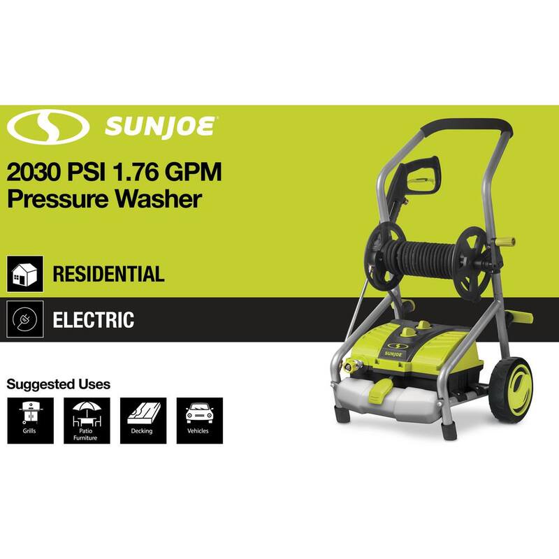 Sun Joe 1450 PSI 1.24 GPM 14.5 Amp Cold Water Corded Electric Pressure Washer - SPX4001