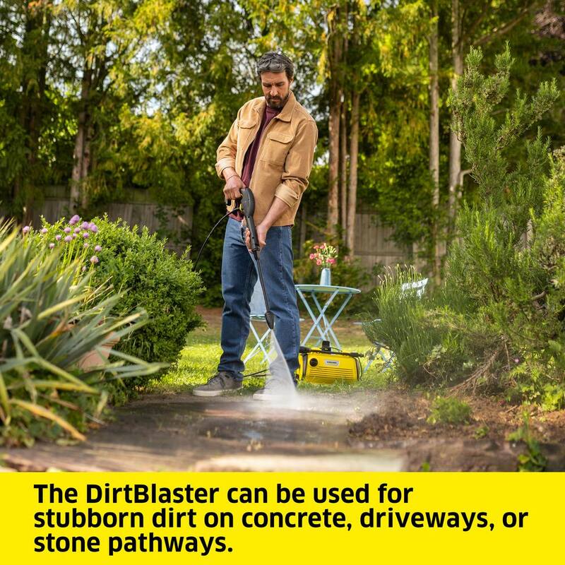 Karcher K 3-Horizontal FJ Cold Water Electric Pressure Washer, 1800 psi, 1.45 GPM, 2-Spray Wands, Foam Jet, Hose, Compact Design - 1.602-826.0