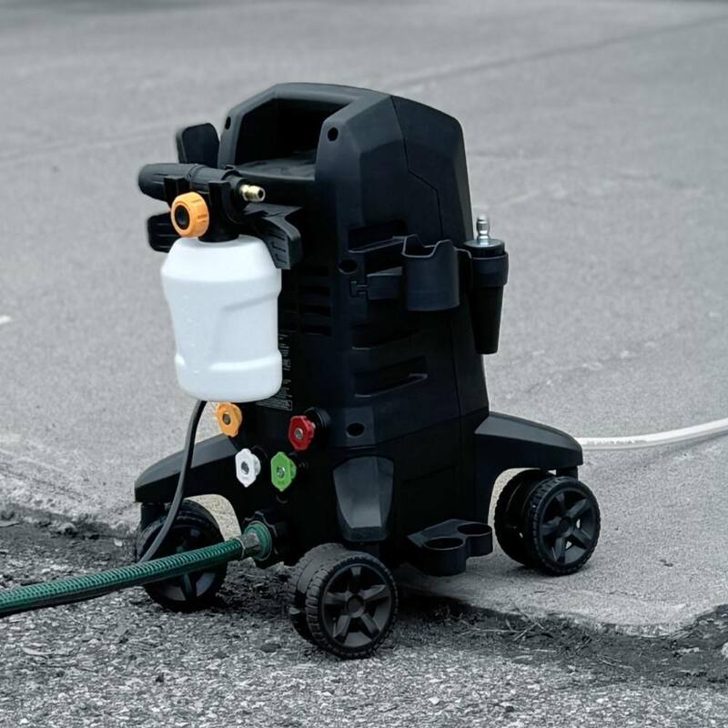 Powerplay Spyder Mini 1900 PSI 1.2GPM 13A Cold Water Electric Pressure Washer with 500 ml High Pressure Foam Cannon - SPYM1900V