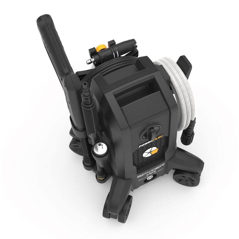 Powerplay Spyder Mini 1900 PSI 1.2GPM 13A Cold Water Electric Pressure Washer with 500 ml High Pressure Foam Cannon - SPYM1900V