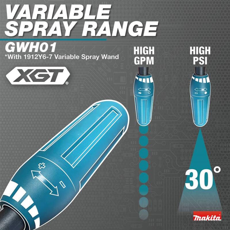 Makita 40V max XGT Brushless Cordless 1300 PSI 1.5 GPM Cold Water Pressure Washer (Tool-Only) - GWH01Z