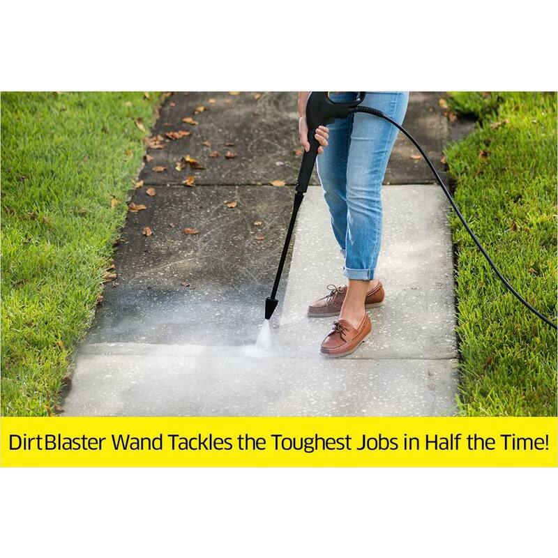 Karcher 1800 PSI 1.30 GPM K 3 Follow Me Portable Electric Power Pressure Washer on Wheels with Vario & Dirtblaster Spray Wands - 1.601-990.0
