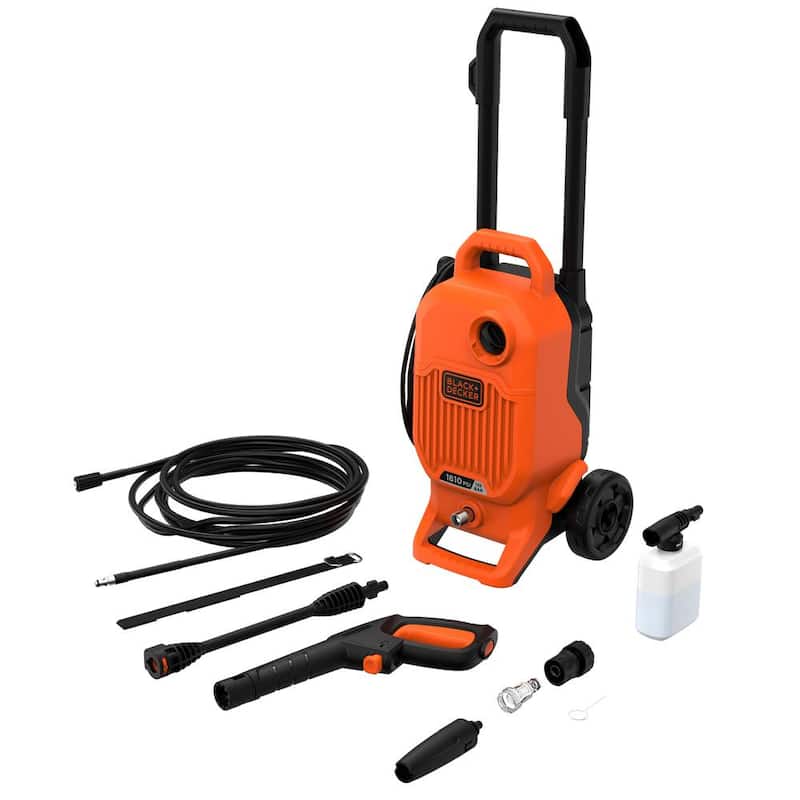 BLACK+DECKER 1700 PSI 1.2 GPM Cold Water Electric Pressure Washer with Integrated Wand and Hose Storage - BEPW1700