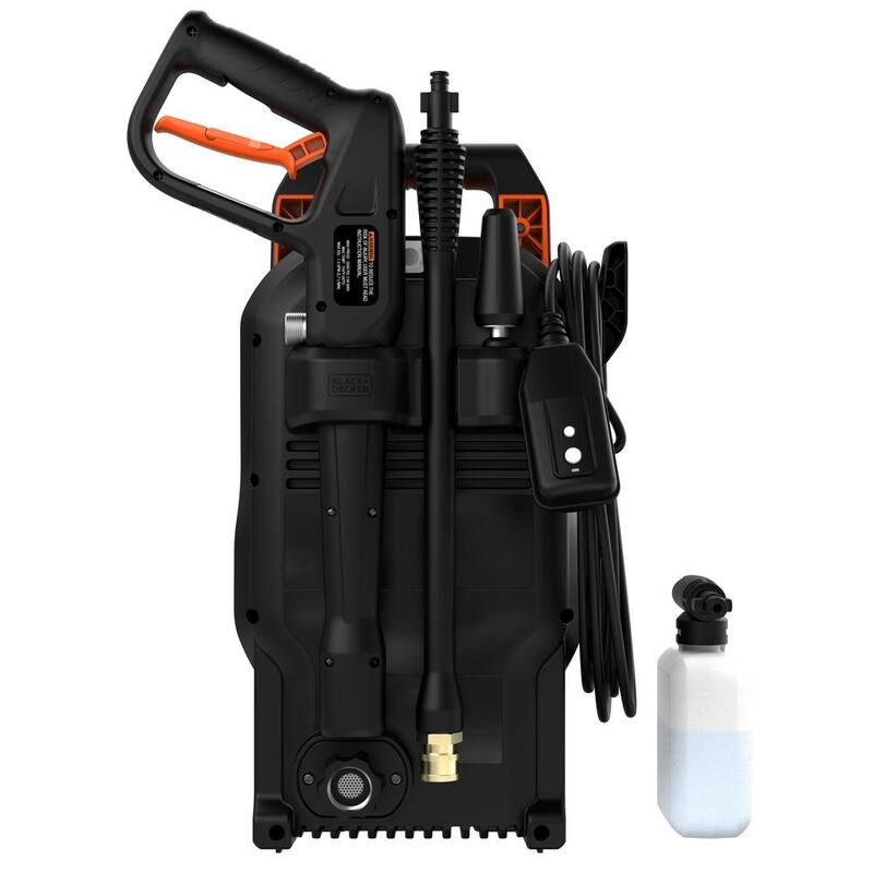 BLACK+DECKER 1700 PSI 1.2 GPM Cold Water Electric Pressure Washer with Integrated Wand and Hose Storage - BEPW1700