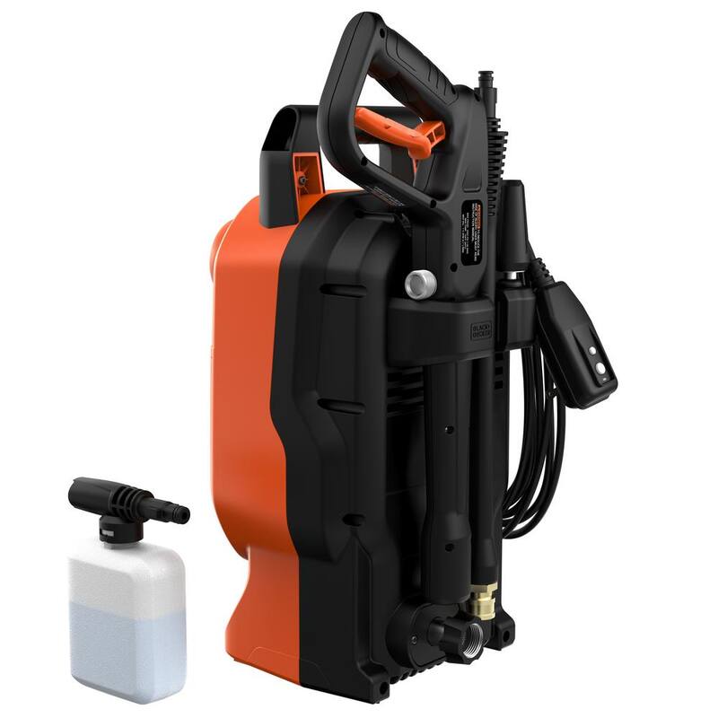 BLACK+DECKER 1700 PSI 1.2 GPM Cold Water Electric Pressure Washer with Integrated Wand and Hose Storage - BEPW1700