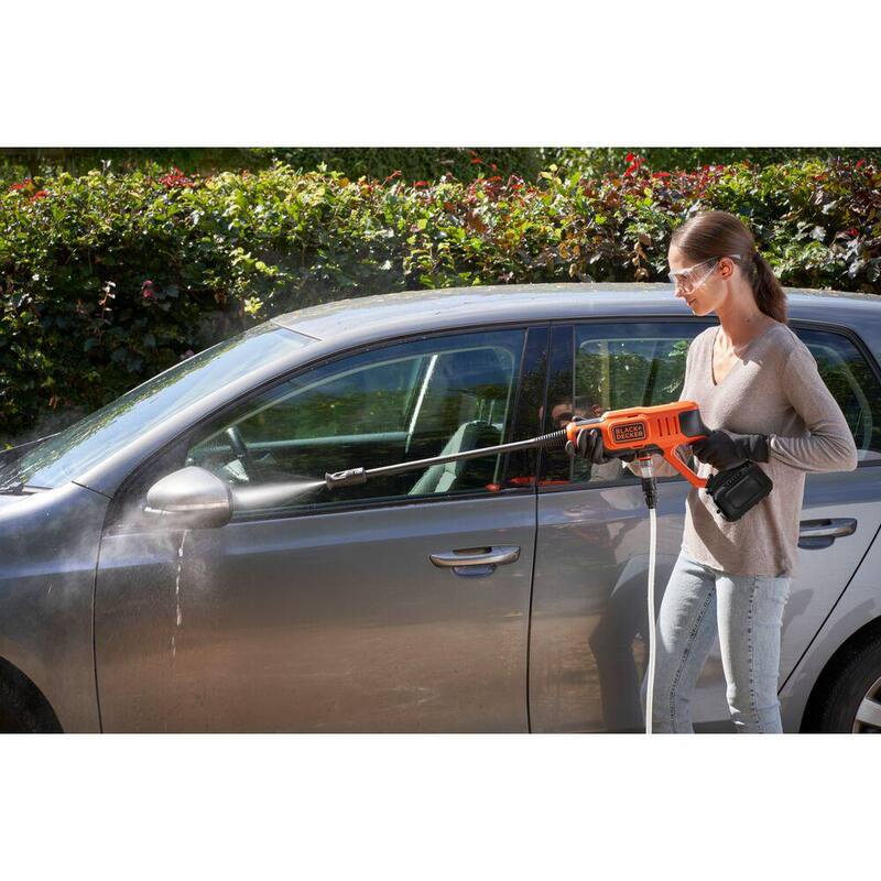 BLACK+DECKER 20V MAX 350 PSI 1.0 GPM Cold Water Electric Pressure Washer with (1) 1.5 Ah Battery & Charger - BCPW350C1