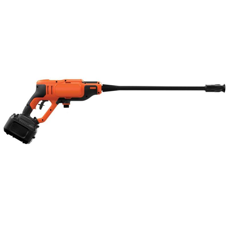 BLACK+DECKER 20V MAX 350 PSI 1.0 GPM Cold Water Electric Pressure Washer with (1) 1.5 Ah Battery & Charger - BCPW350C1