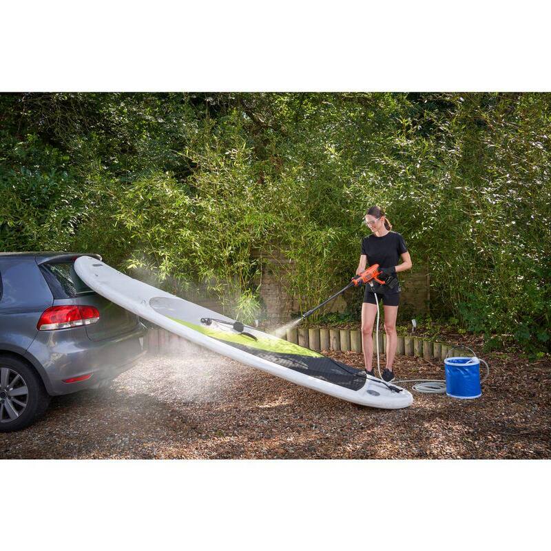 BLACK+DECKER 20V MAX 350 PSI 1.0 GPM Cold Water Electric Pressure Washer with (1) 1.5 Ah Battery & Charger - BCPW350C1