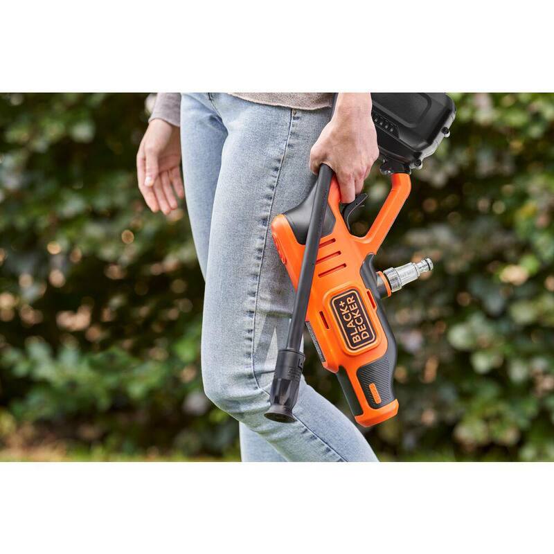 BLACK+DECKER 20V MAX 350 PSI 1.0 GPM Cold Water Electric Pressure Washer with (1) 1.5 Ah Battery & Charger - BCPW350C1