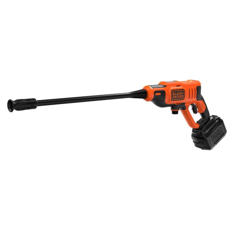 BLACK+DECKER 20V MAX 350 PSI 1.0 GPM Cold Water Electric Pressure Washer with (1) 1.5 Ah Battery & Charger - BCPW350C1