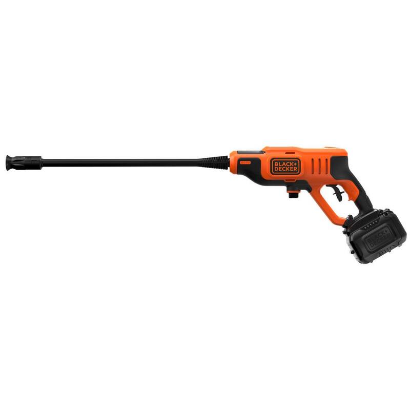BLACK+DECKER 20V MAX 350 PSI 1.0 GPM Cold Water Electric Pressure Washer with (1) 1.5 Ah Battery & Charger - BCPW350C1