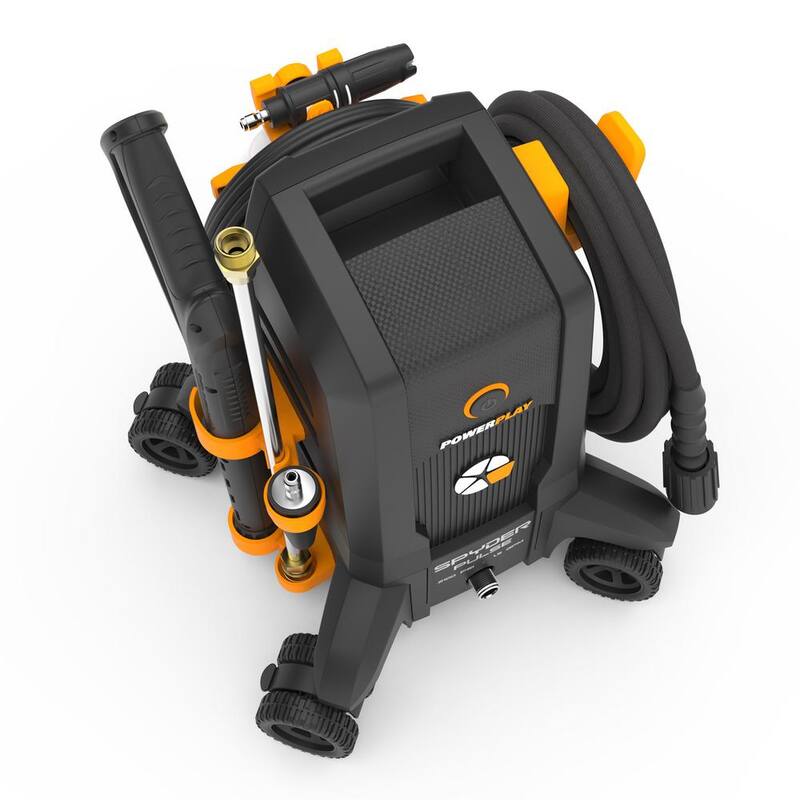 Powerplay Spyder Pulse 2100 PSI 1.5 GPM 13 Amp Cold Water Electric Pressure Washer with 1000 ml High Pressure Foam Cannon - SPY2100X