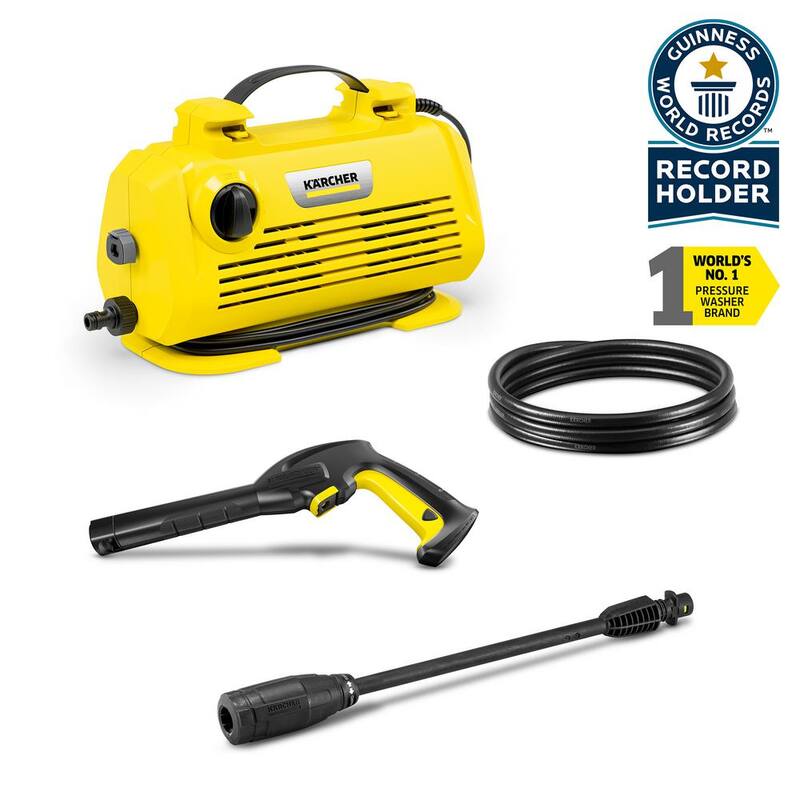 Karcher K2 Horizontal Cold Water Electric Power Pressure Washer, 1700 PSI, 1.45 GPM, 1-Spray Wand, Pressure Hose - 1.600-940.0