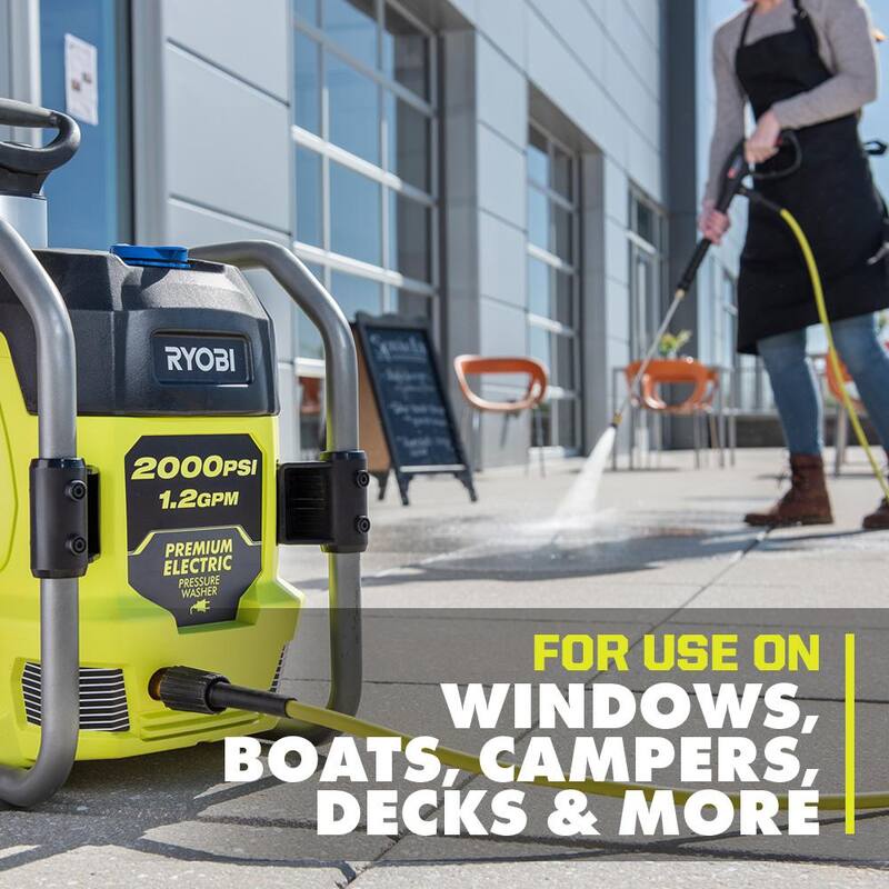 RYOBI 2000 PSI 1.2 GPM Cold Water Corded Electric Pressure Washer - RY142022